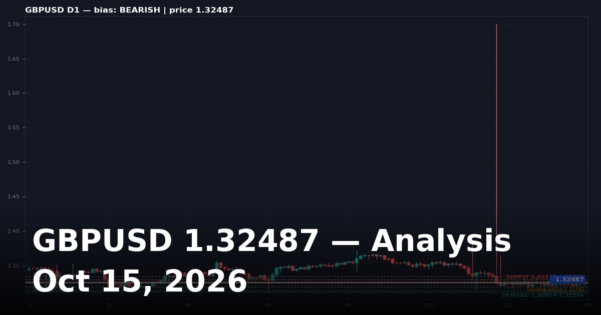 GBPUSD Analysis Today: Key Levels, Chart and Outlook for October 15, 2026