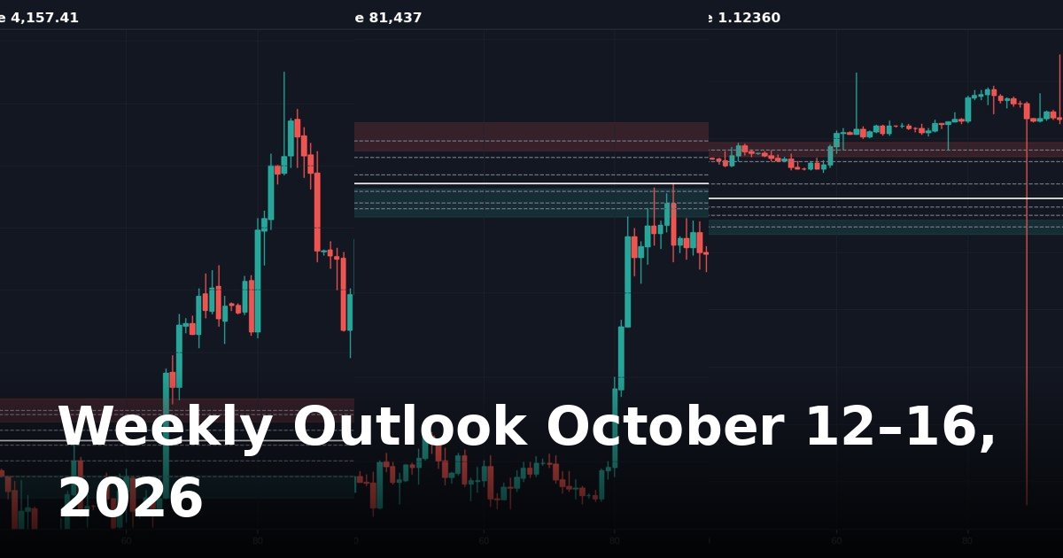 Weekly Outlook: Gold, Bitcoin & Forex Key Levels for October 12–16, 2026