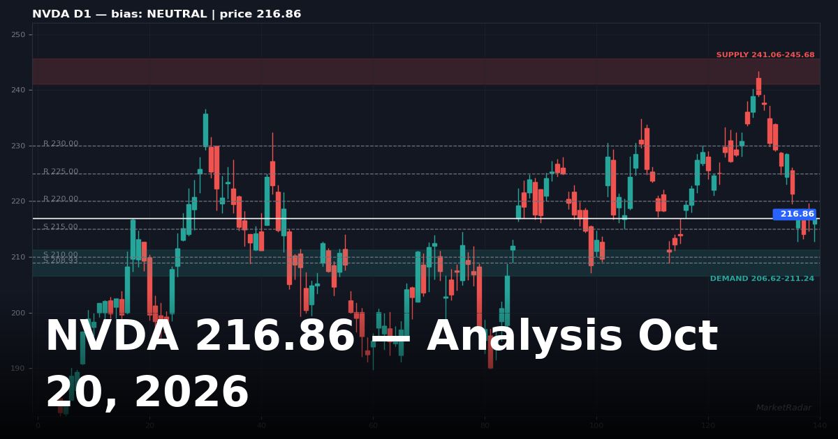 NVDA Analysis Today: Key Levels, Chart and Outlook for October 20, 2026