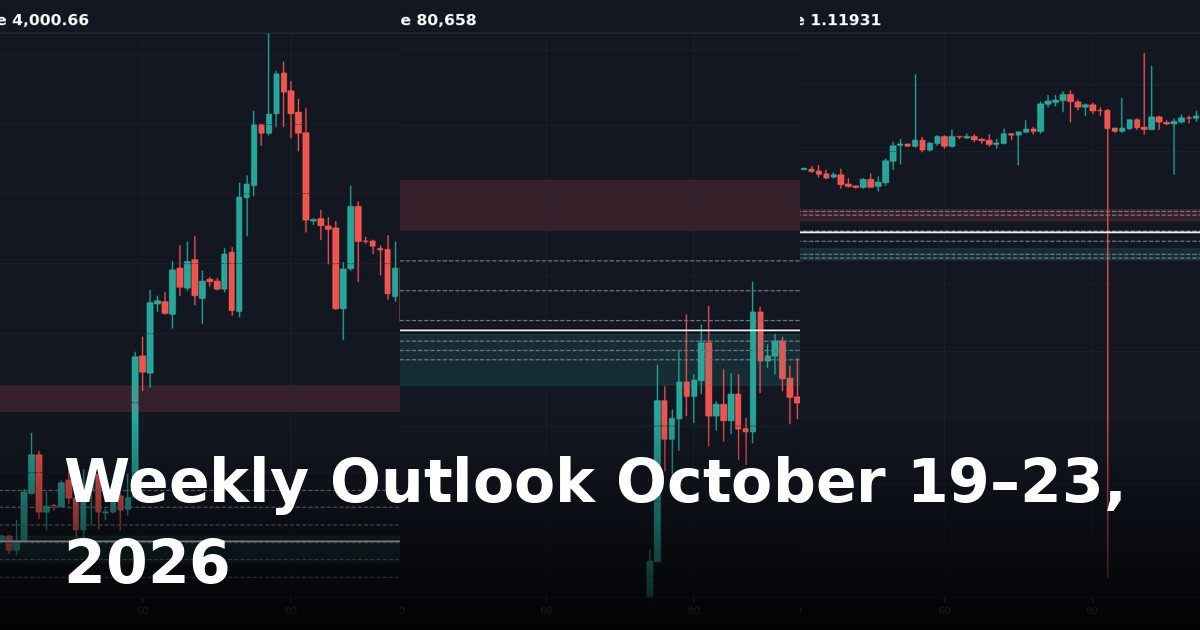 Weekly Outlook: Gold, Bitcoin & Forex Key Levels for October 19–23, 2026