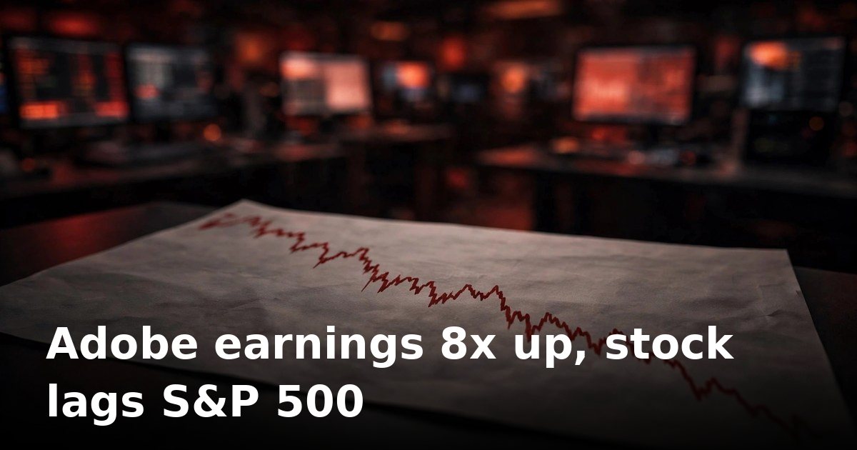 Adobe stock: earnings up 8x in 10 years, still trails S&P 500
