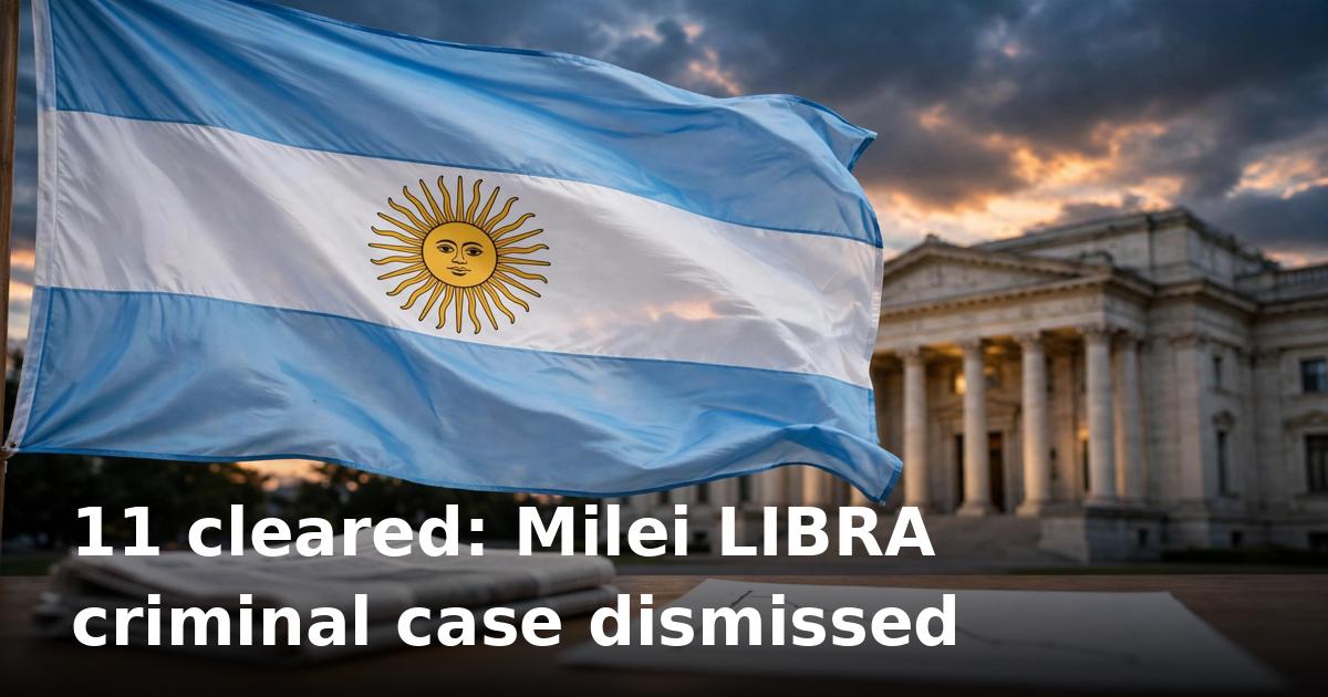 Argentina court dismisses Milei LIBRA criminal case after 20-month probe