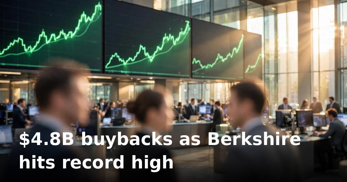 Berkshire Hathaway buybacks return: $4.8 billion spent as shares hit a record high