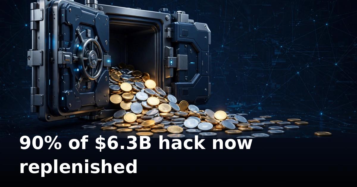 Binance replenishes 90% of stolen crypto, targets Sunday withdrawal restart