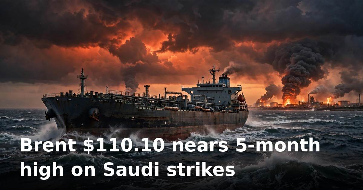 Brent crude holds near five-month high after Houthi strikes on Saudi infrastructure