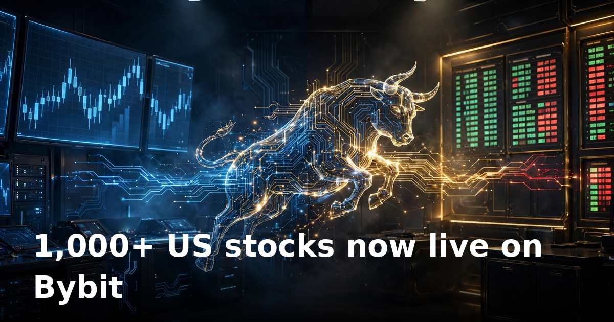 Bybit launches US stock trading with 1,000+ equities and ETFs settled in USDC