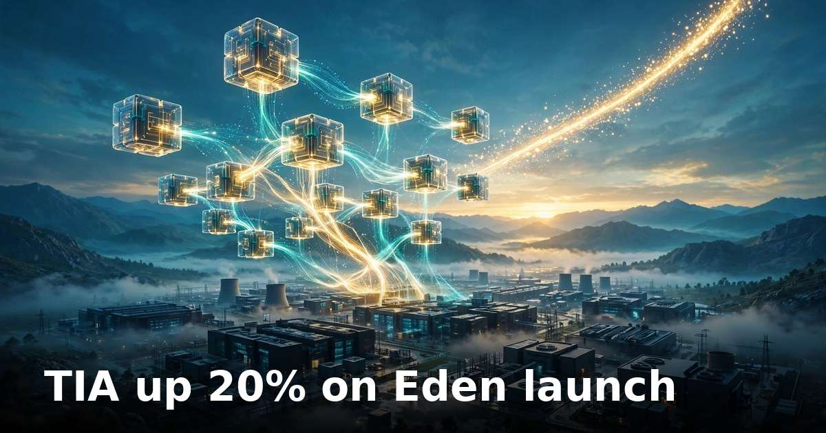 Celestia TIA price jumps to 11-month high as Eden AI chain goes live