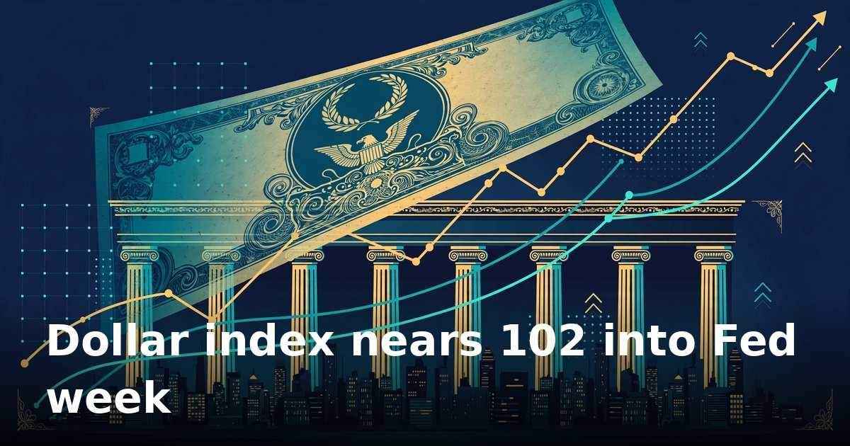 Dollar index nears 102 as five central banks prepare to decide