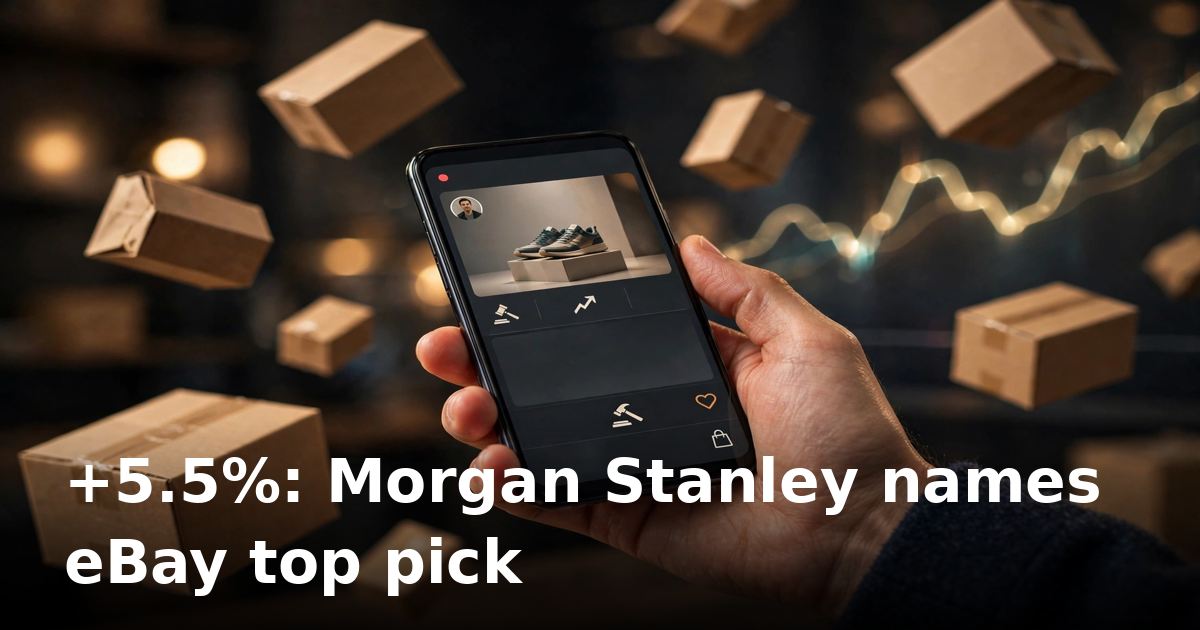 eBay jumps 5.5% as Morgan Stanley taps it as top pick for live commerce