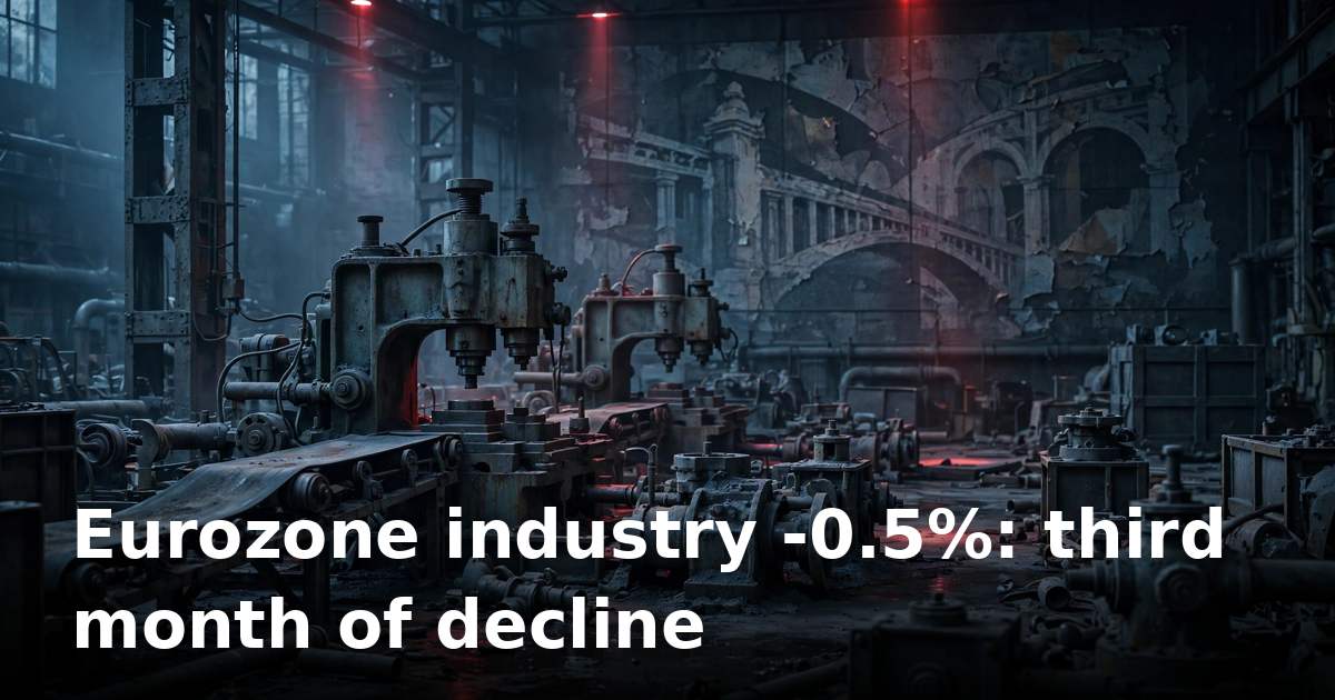 Eurozone industrial output slides 0.5% in August as energy costs bite
