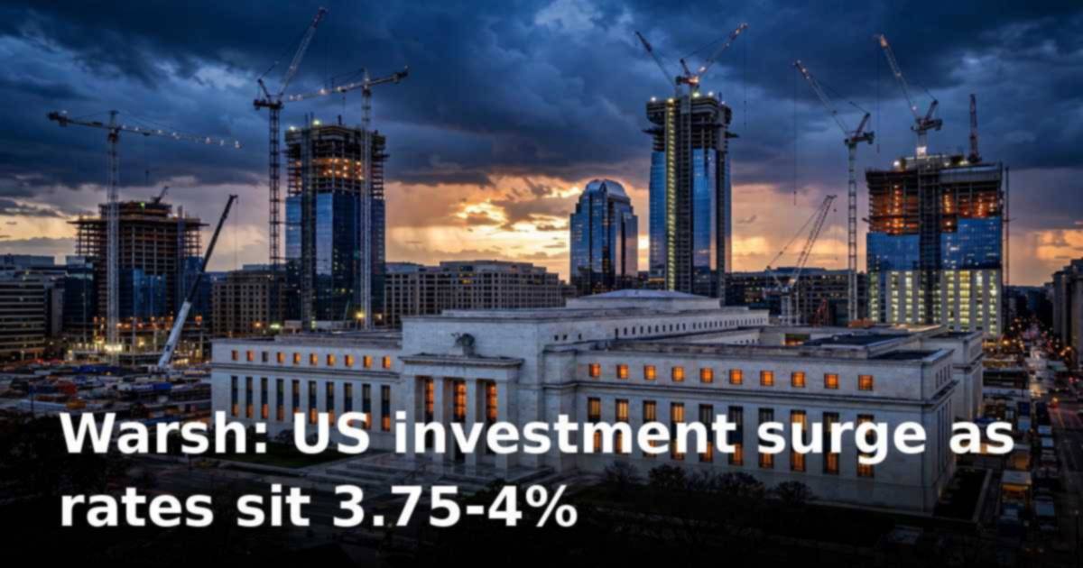 Fed's Warsh: US in "massive investment surge" as October rate call looms