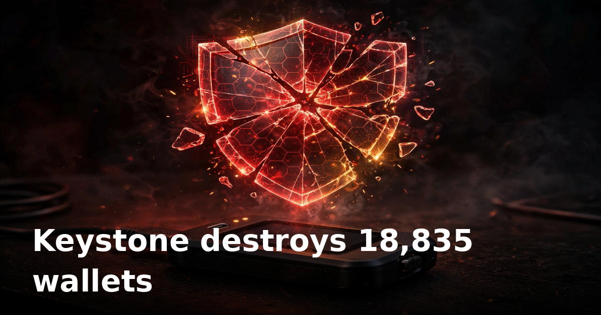 Keystone to destroy 18,835 wallets after stolen authenticity key