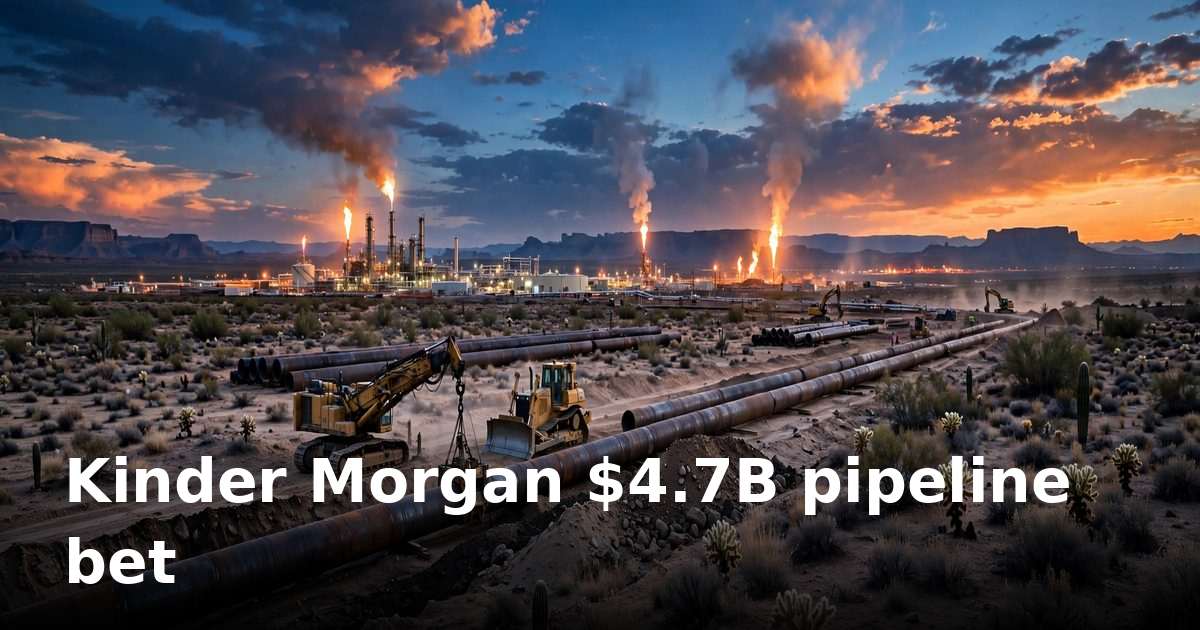 Kinder Morgan commits $4.7B to two gas pipelines on data-center demand