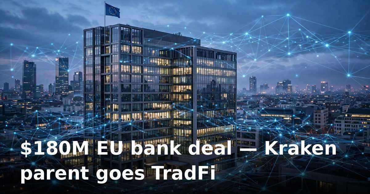 Kraken parent Payward buys Saldo Bank, gains EU banking licence