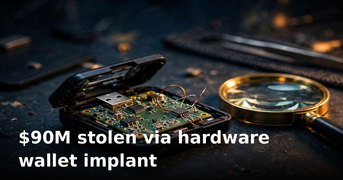 Ledger confirms hardware implant as CryptoBilis theft estimates near $90M
