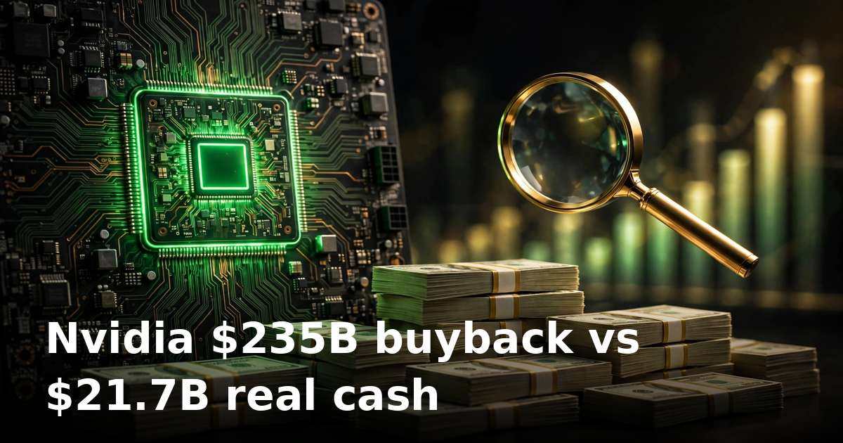 Nvidia's $235B buyback promise meets $21.7B in real free cash flow