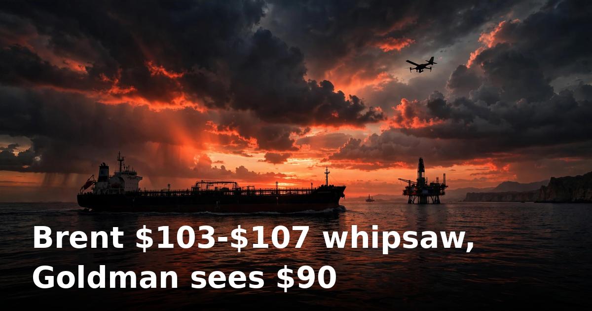 Oil price whipsaws from $103 to $107 as Houthi strikes collide with ceasefire hopes