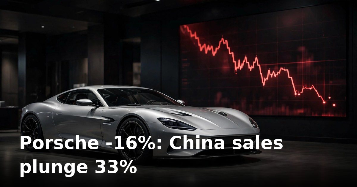 Porsche 9-month deliveries slide 16% as China sales plunge 33%