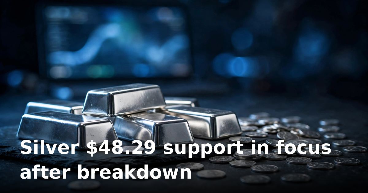 Silver price forecast: XAG/USD $48.29 support in focus after $54.78 breakdown