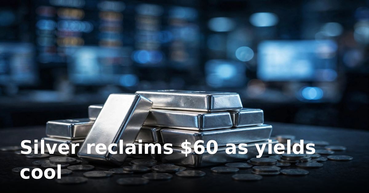 Silver reclaims $60 after fresh two-month low as Treasury yields cool